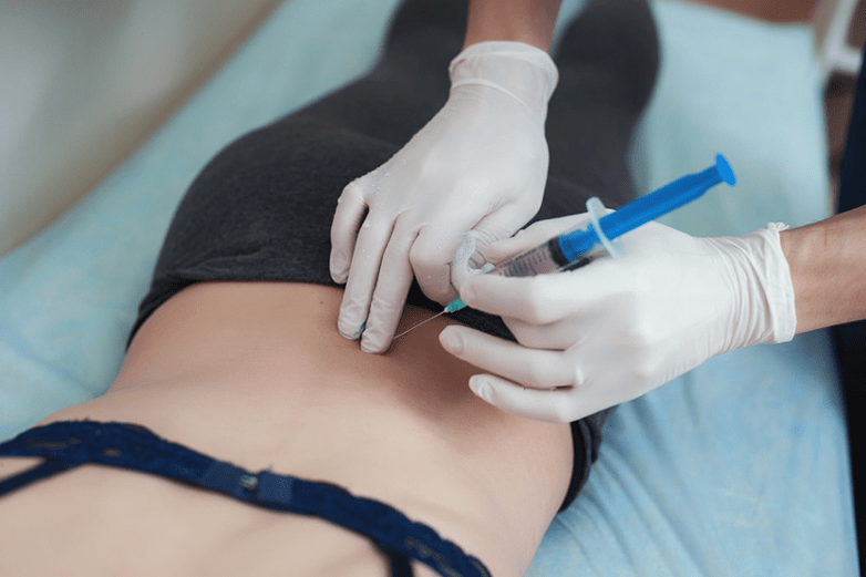 Bloqueo na osteocondrose lumbar